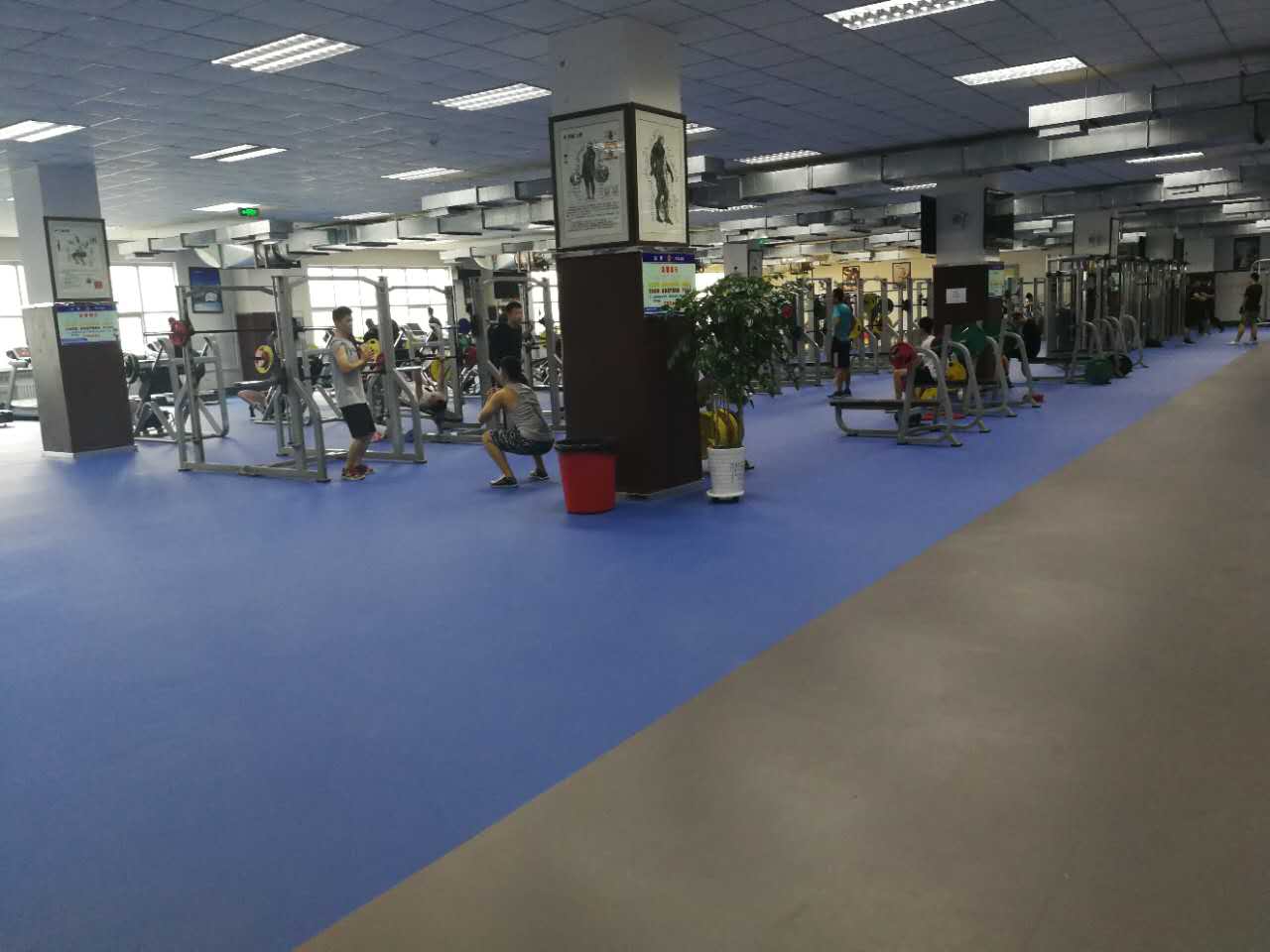 A police academy gym